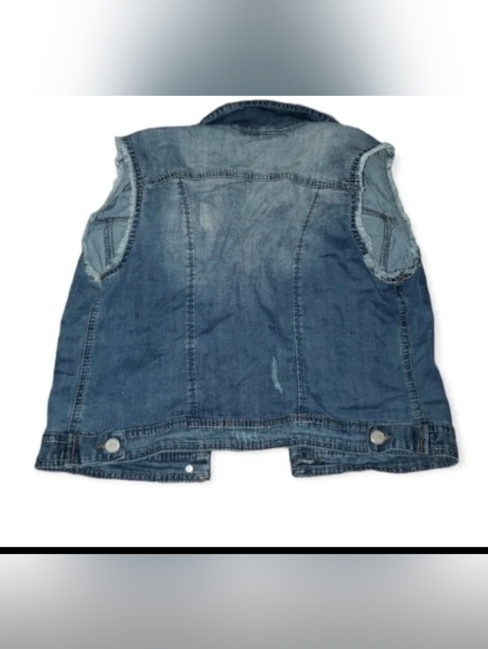 Almost Famous jean Vest Size M - Picture 2 of 2